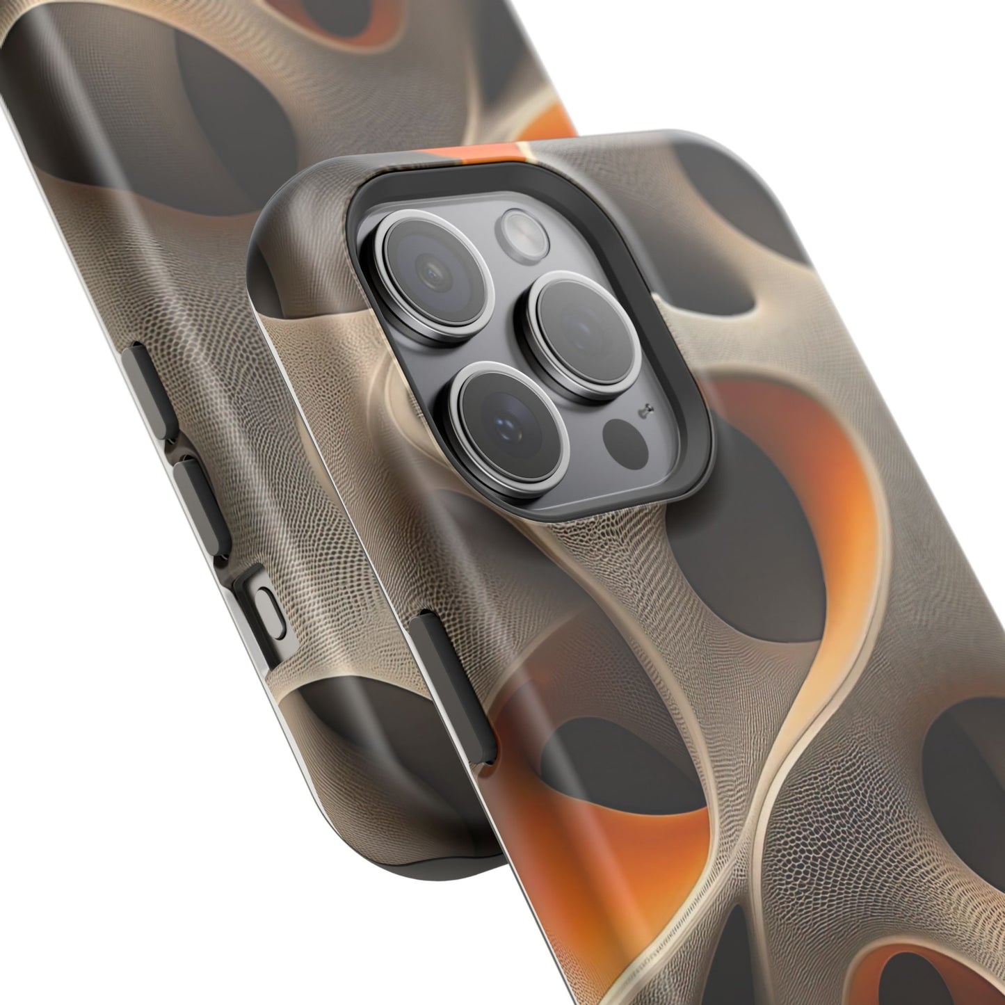 Stylish Magnetic Phone Cases, Abstract Geometric Design