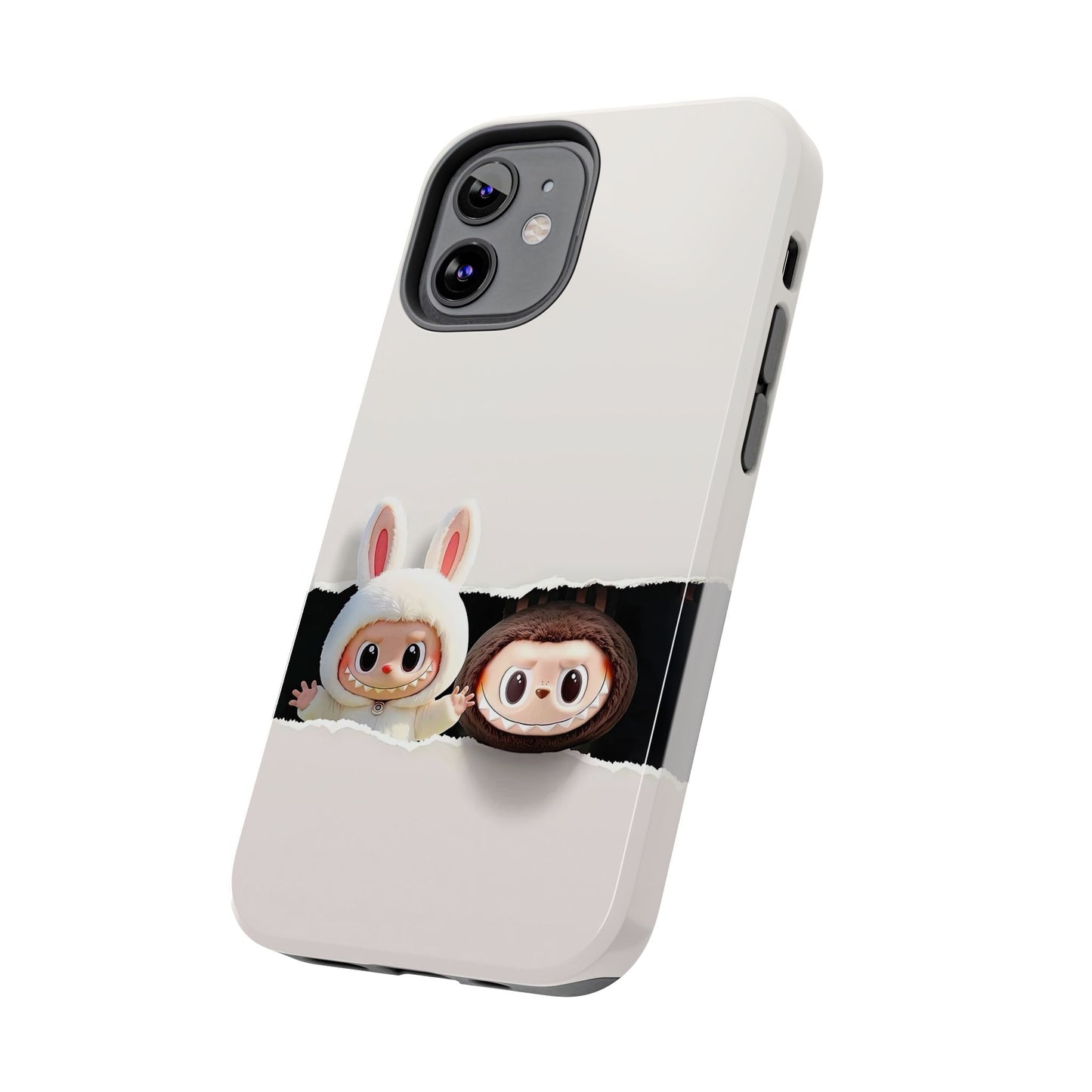 The Monsters Tough Case for iPhone Models and Variations – Dual Layer Protective Cover, Playful Design, Cute Mobile Accessory