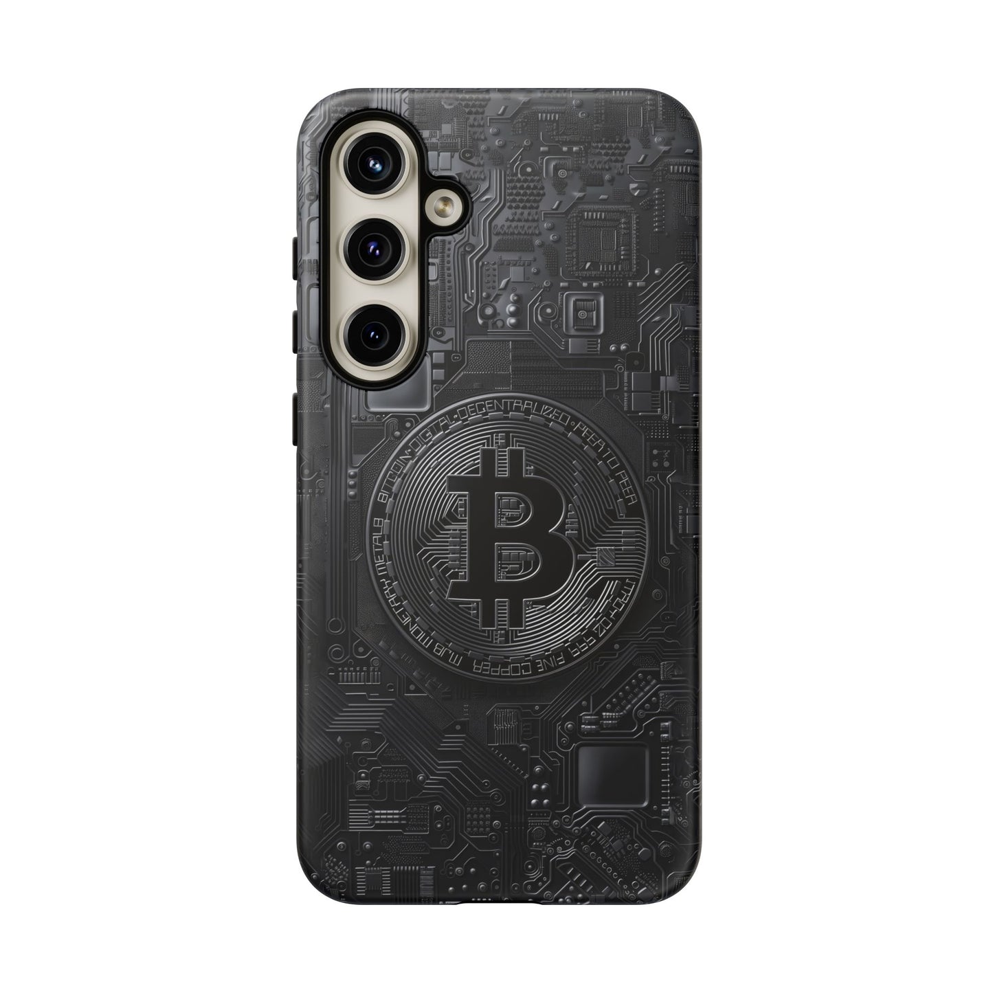 Bitcoin Samsung Tough Phone Case, Cryptocurrency Protection Cover