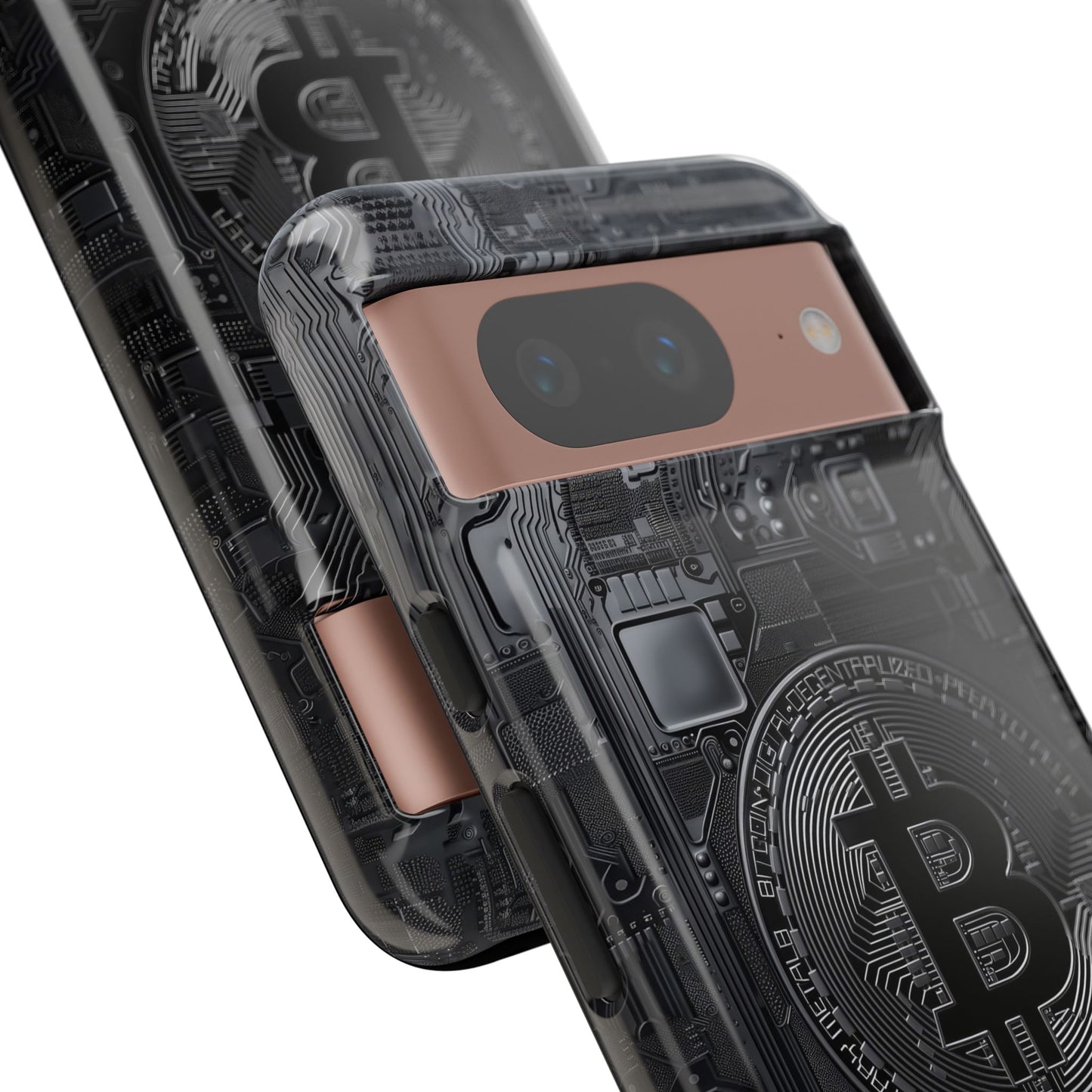 Bitcoin Google Pixel Tough Phone Case, Cryptocurrency Protection Cover