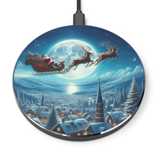 Magical Sleigh Ride Above Cheerland Wireless Charger