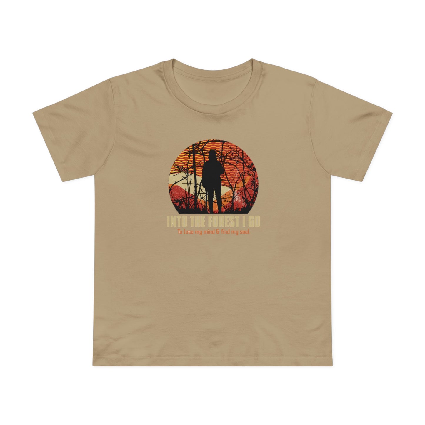 Into The Forest I Go Women’s Maple Tee