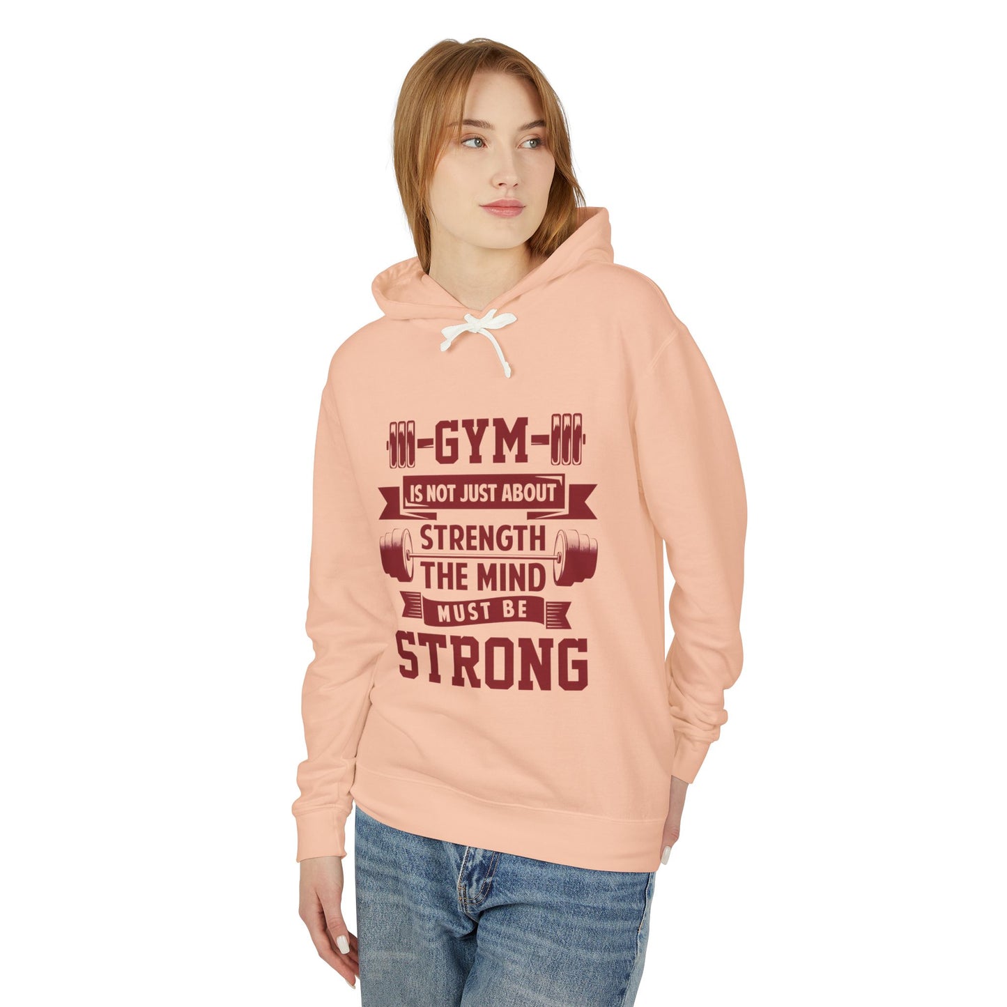 Gym Motivation Unisex Lightweight Hooded Sweatshirt