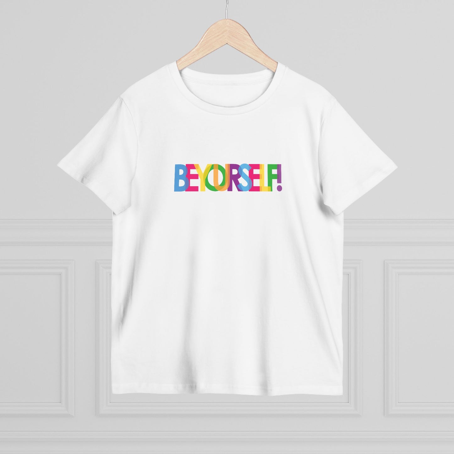 Inspirational Women’s Maple Tee - Be Yourself Graphic T-Shirt