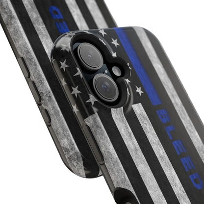 Police Magnetic Phone Cases, Bleed Blue