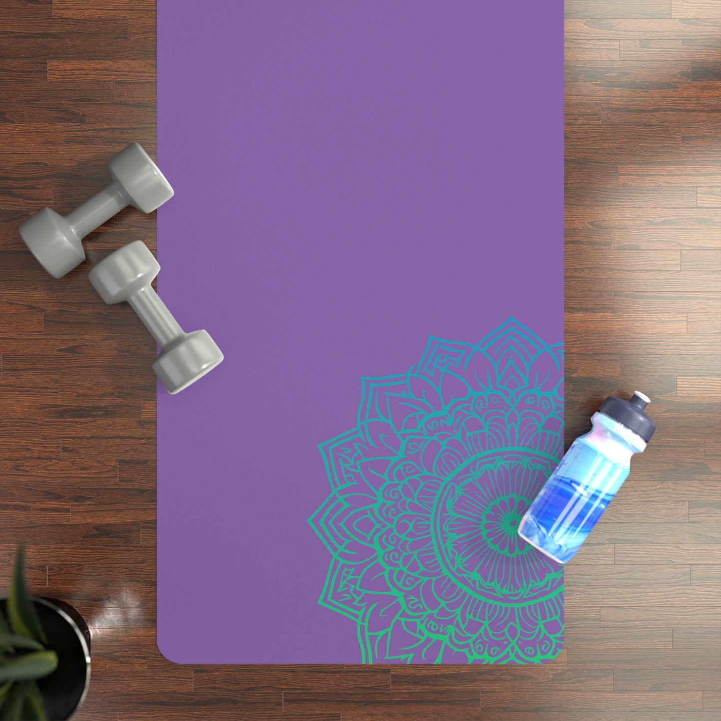 Purple Harmony Rubber Yoga Mat / Light