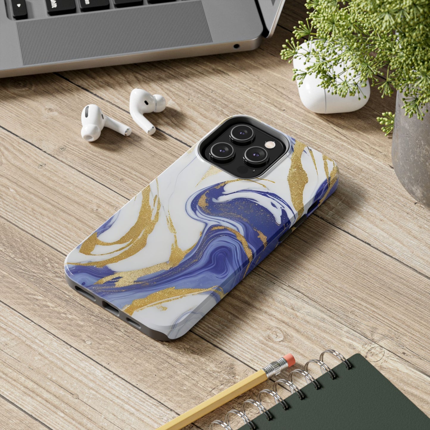 Elegant Marble Phone Case, Stylish Tech Accessory