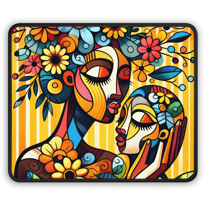 Abstract Mouse Pad - Mother with Child
