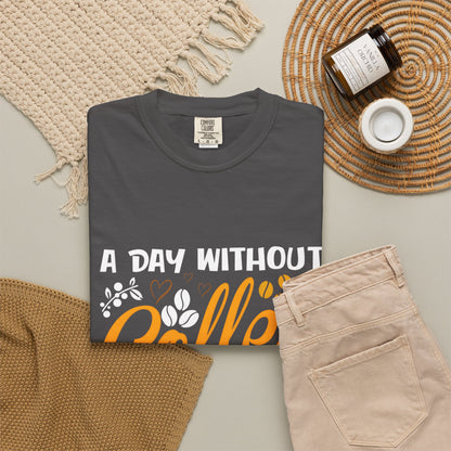 Coffee Lovers Unisex T-Shirt - 'A Day Without Coffee Is Like Just Kidding I Have No Idea'