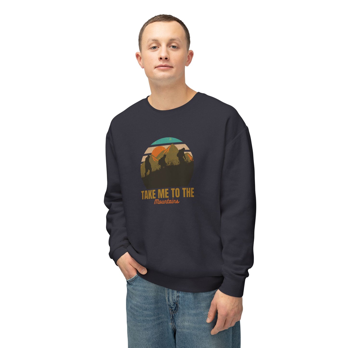 Take Me To The Mountains Lightweight Crewneck Sweatshirt