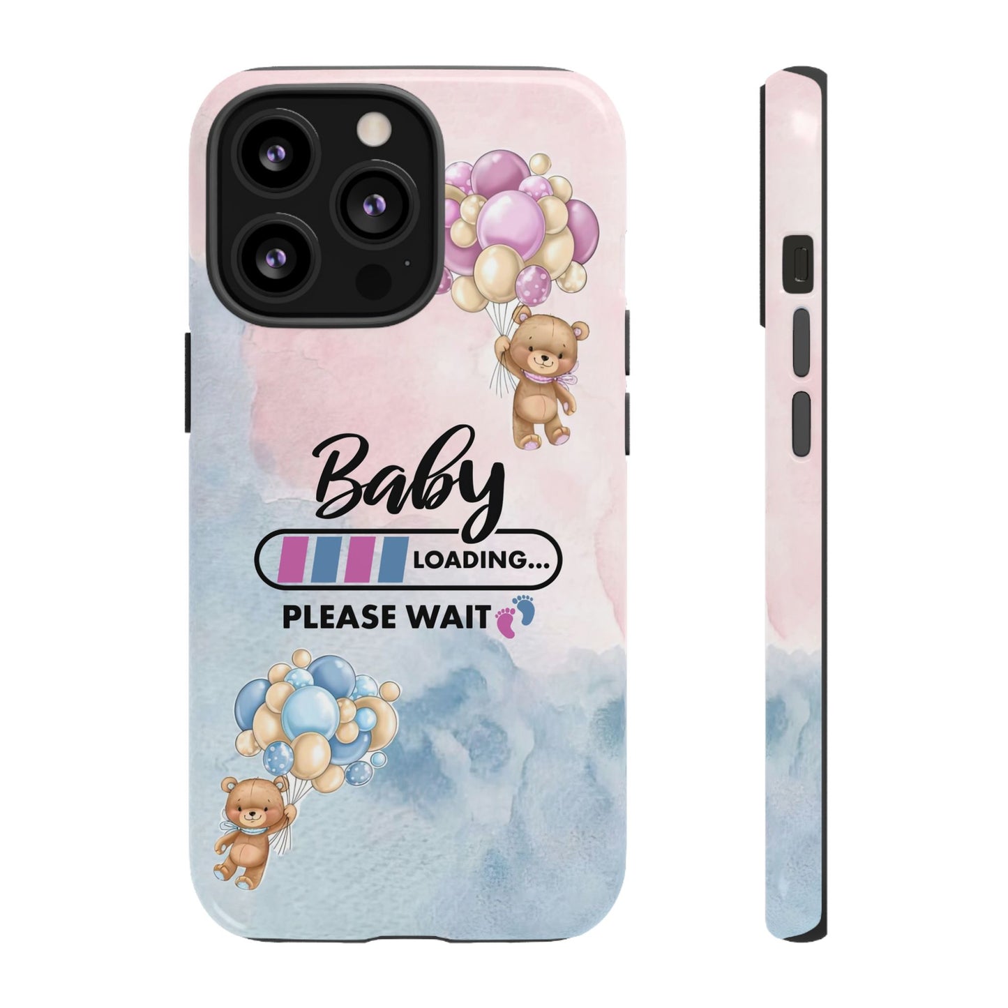 Cute Baby Loading Phone Case for iPhone - Maternity Cover for Pregnancy Reveal or Baby Shower