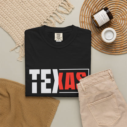 Texas Graphic Unisex Garment-Dyed T-Shirt - Casual Style for State Pride