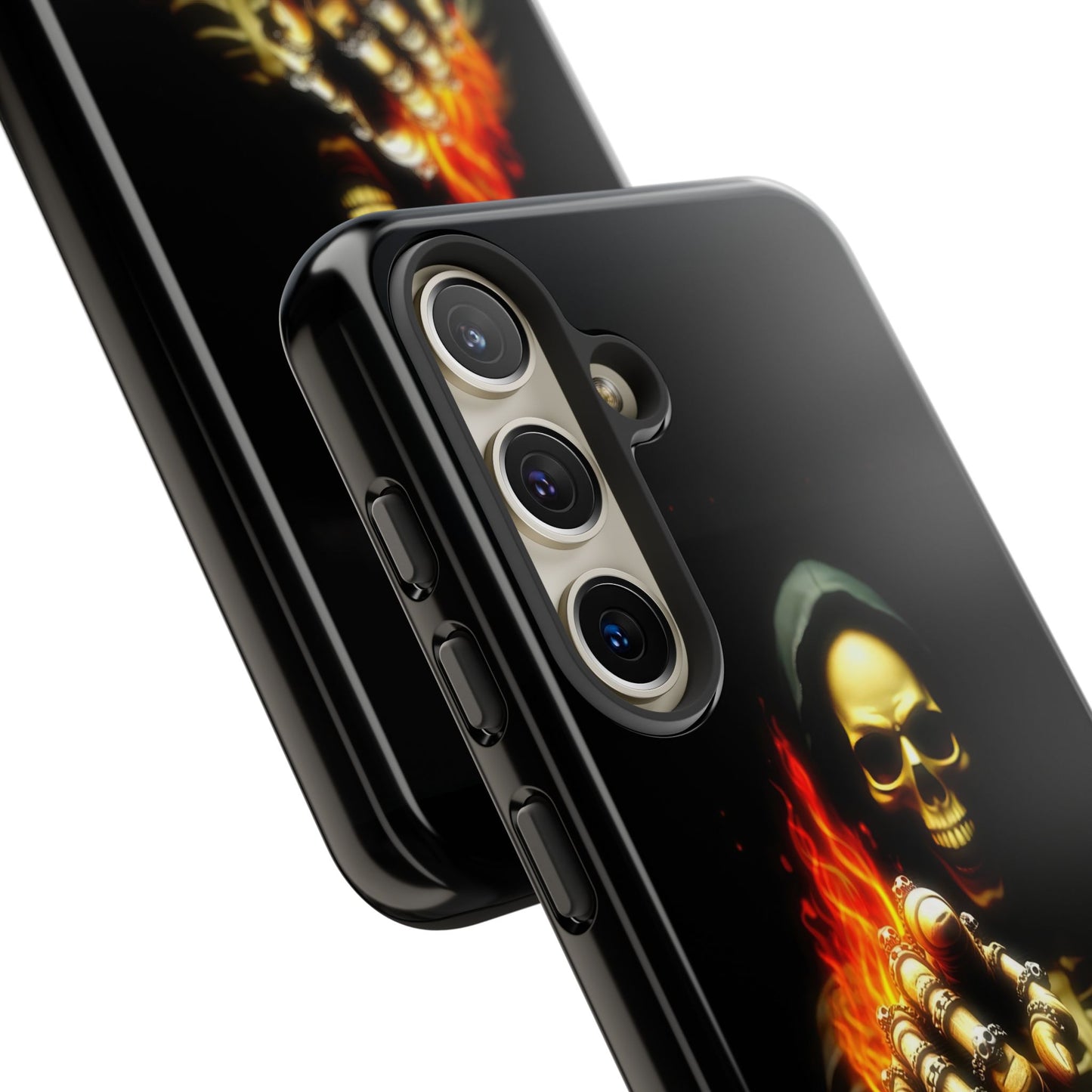 Skull Design Samsung Phone Case, Don't Touch My Phone Mobile Cover