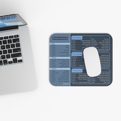 Cheat Sheet Mouse Pad, Windows Shortcuts