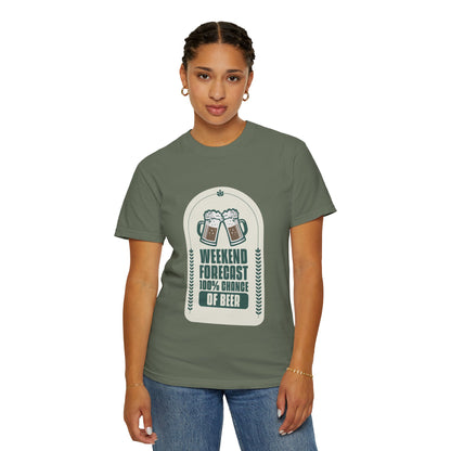 Weekend Forecast 100% Chance Of Beer T-shirt