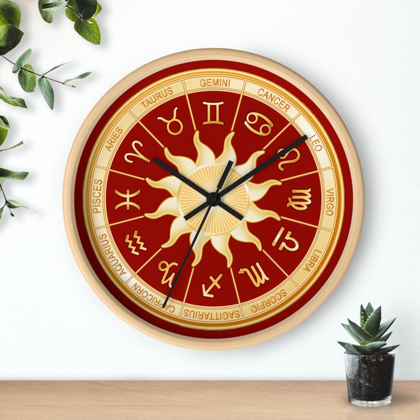 Astrology Zodiac Wall Clock 10" – Horoscope Decor