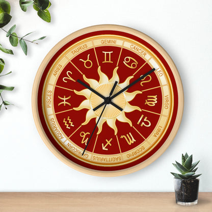 Astrology Zodiac Wall Clock 10" – Horoscope Decor