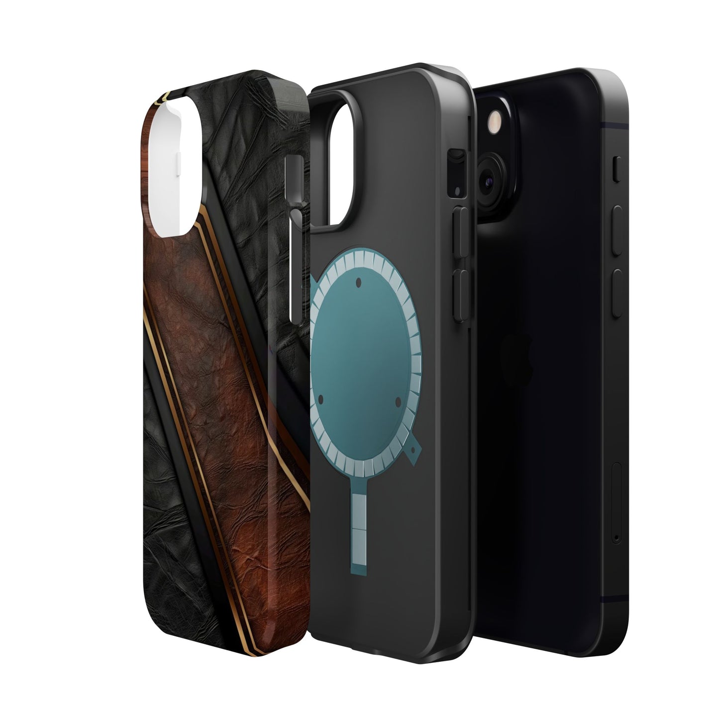 Stylish Leather Texture Magnetic Tough Cases