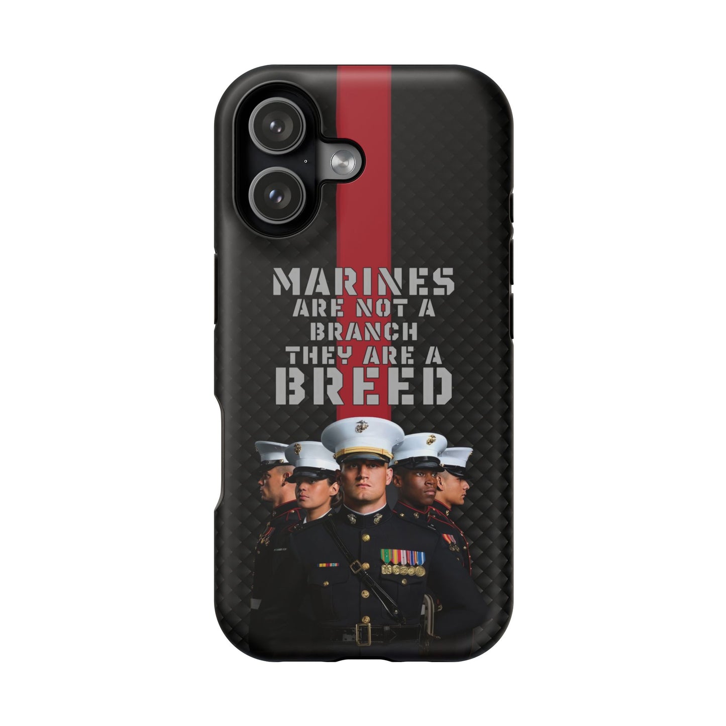 Marines Magnetic Tough Case - "Not a Branch, a Breed" Military iPhone Cover