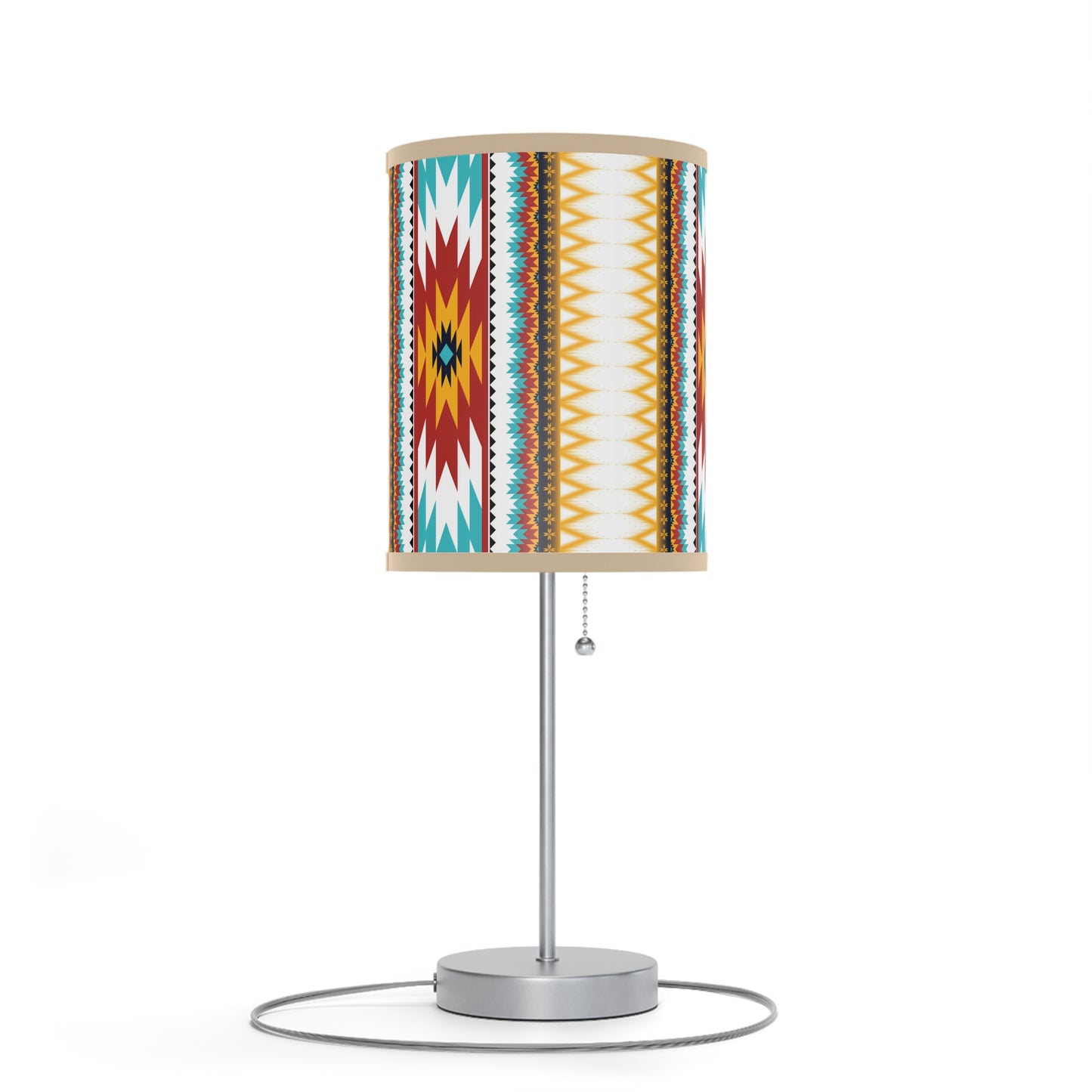 Tribal Threads Lamp on a Stand, US|CA plug / White