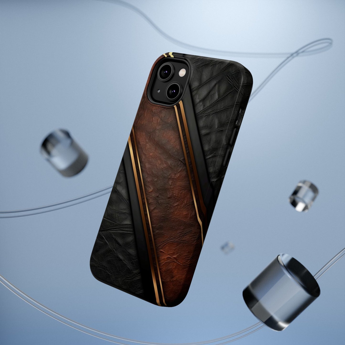 Stylish Leather Texture Magnetic Tough Cases