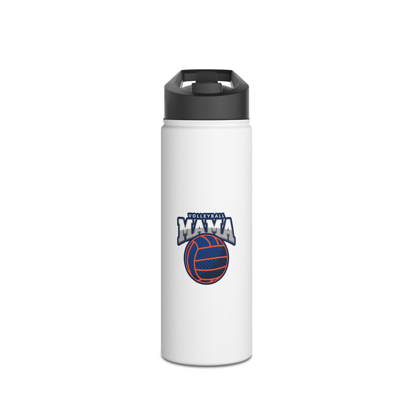 Volleyball Mama Stainless Steel Water Bottle, Standard Lid