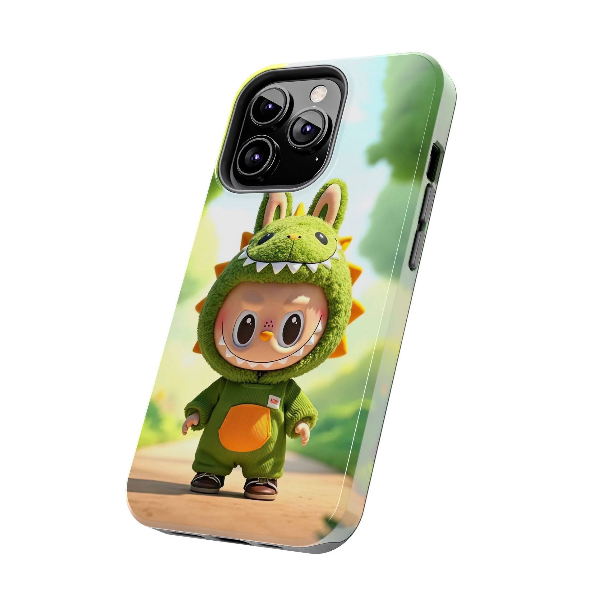 The Monsters Tough Case for iPhone Models – Playful Dinosaur Design, Dual Layer Protective Cover, Fun Mobile Accessory