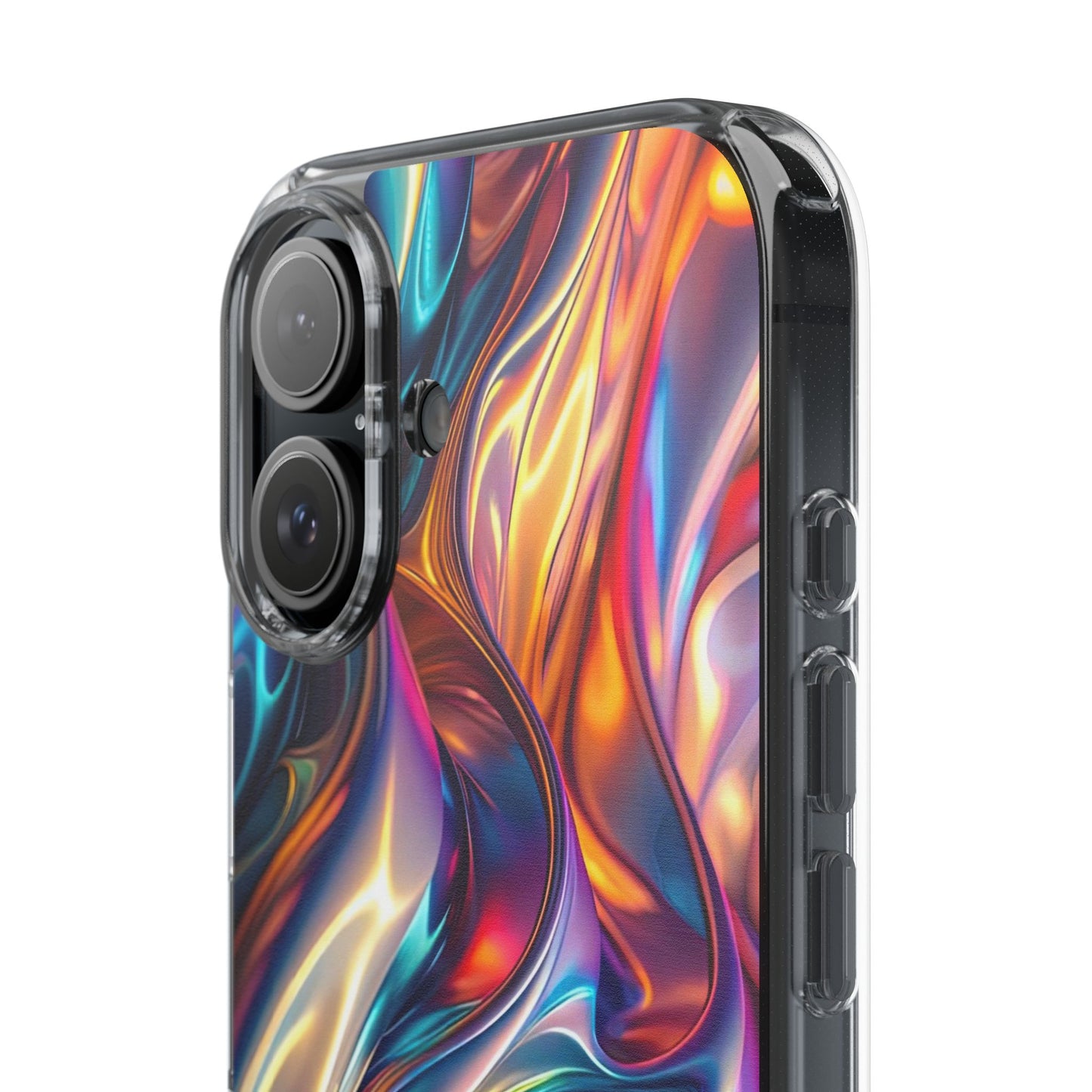 Colorful Clear Case for iPhone – Abstract Art Design