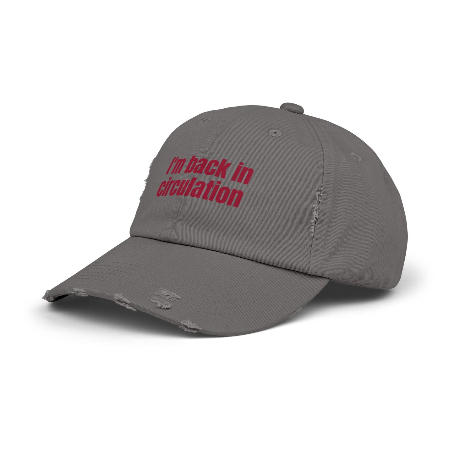 I'm Back In Circulation Unisex Distressed Cap