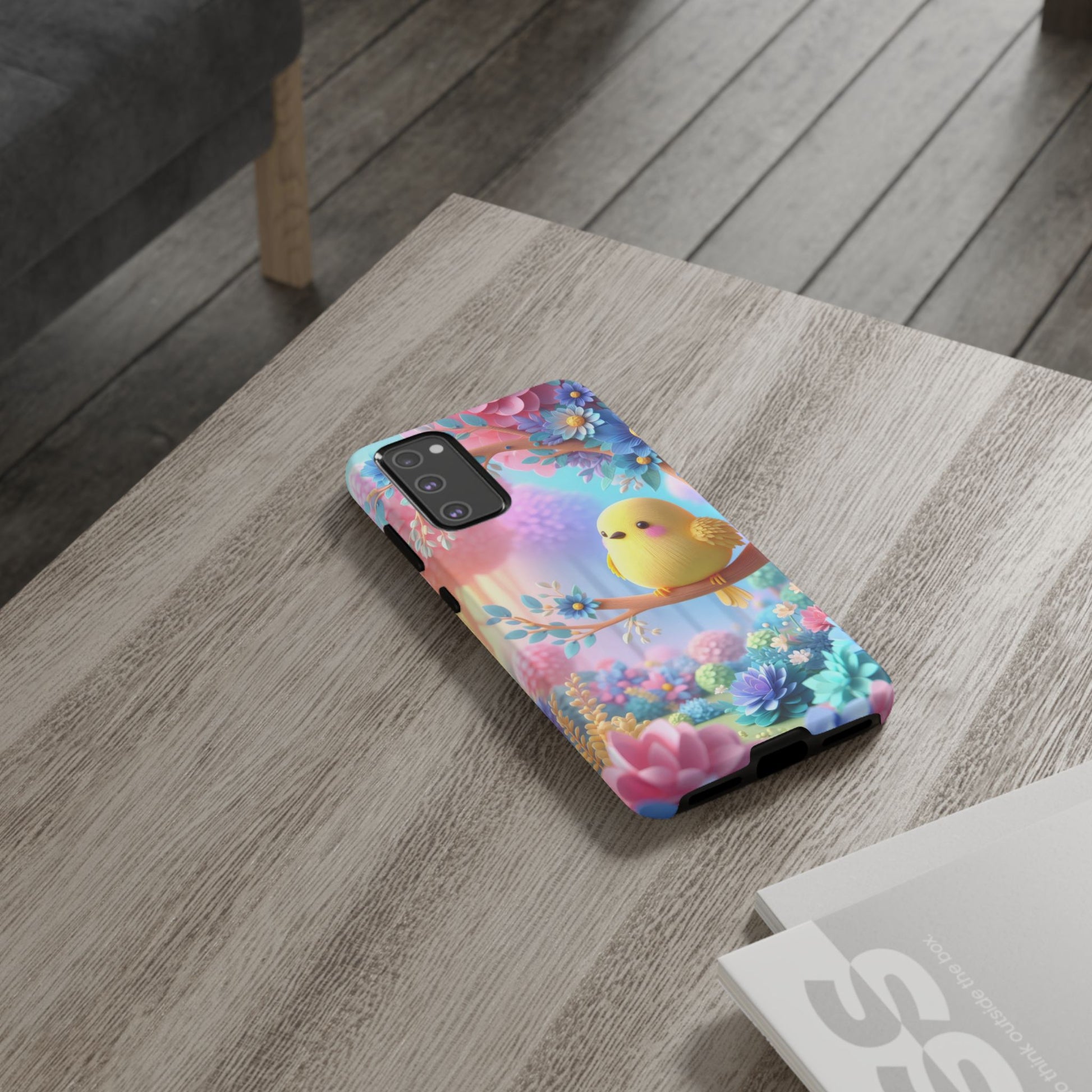 Colorful Bird Samsung Phone Case, Spring Vibe Mobile Shell