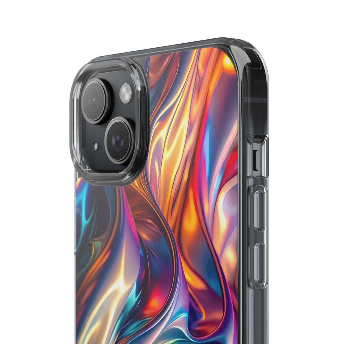 Colorful Clear Case for iPhone – Abstract Art Design