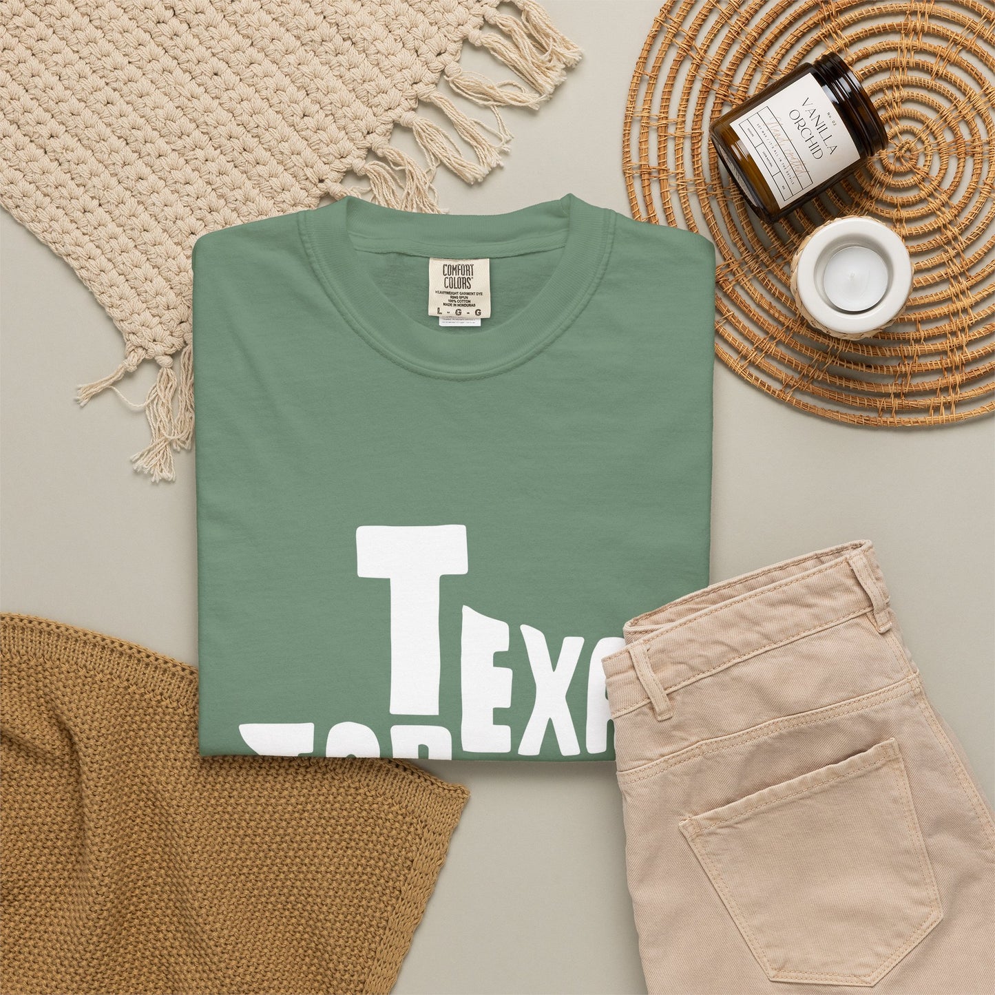 Texas Forever Garment-Dyed Unisex T-Shirt – Casual Comfort for Proud Texans