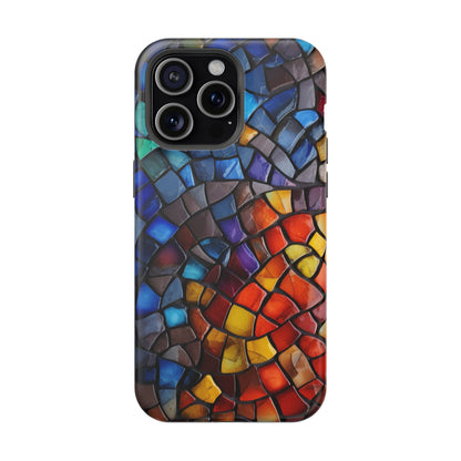 Stained Glass Impact-Resistant Phone Case, Colorful Phone Cover