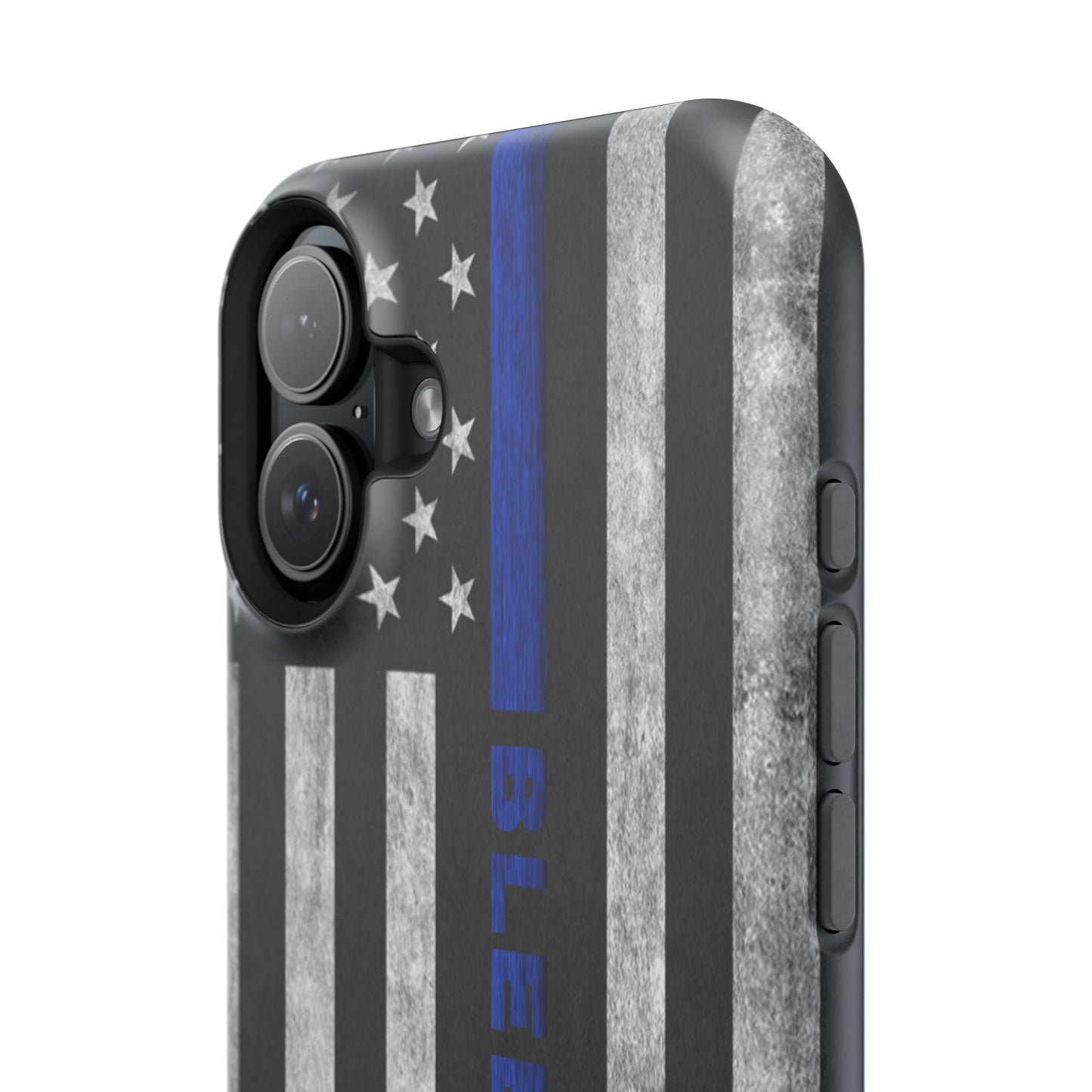 Police Magnetic Phone Cases, Bleed Blue