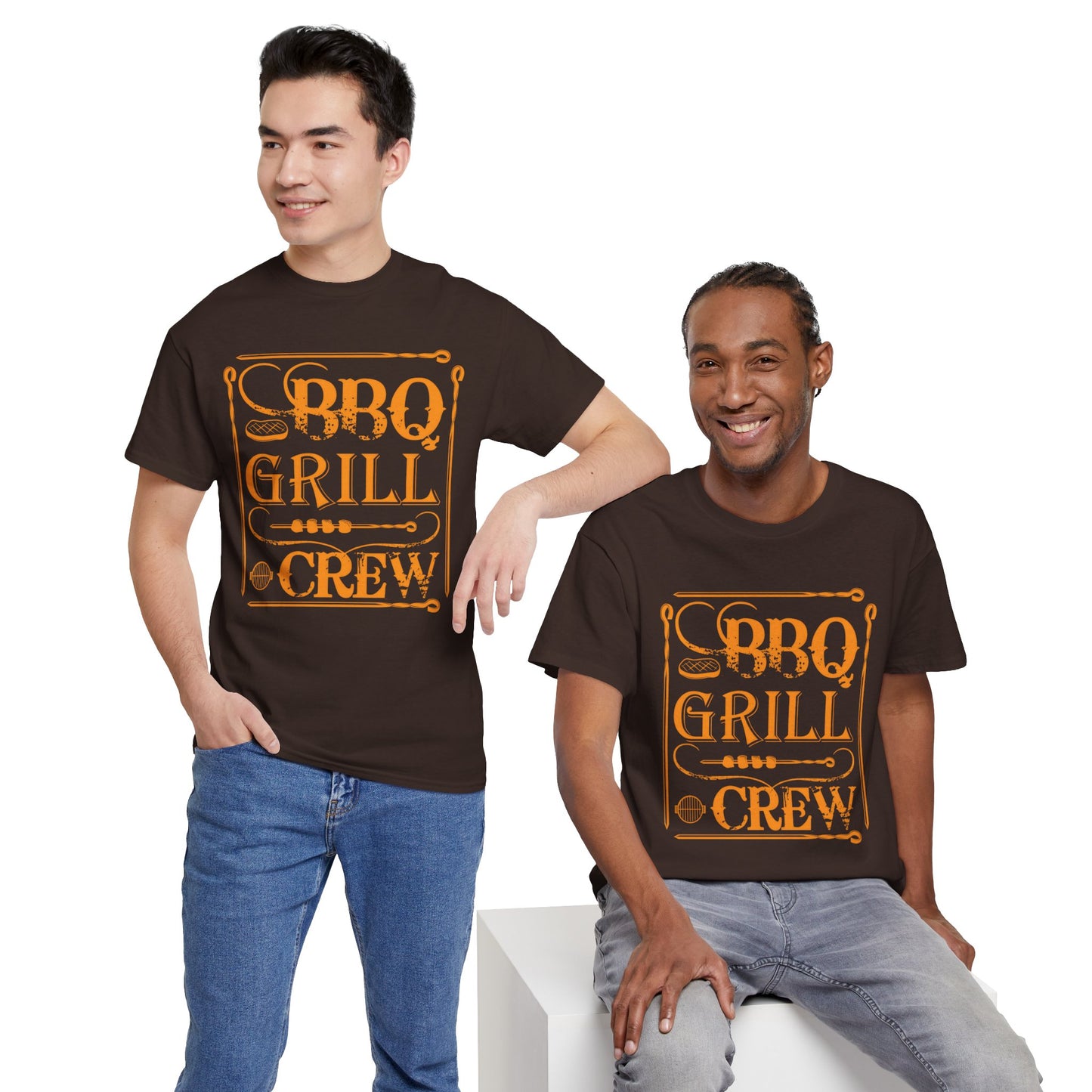 BBQ Grill Crew Unisex Heavy Cotton Tee - Perfect for BBQ Lovers and Summer Gatherings