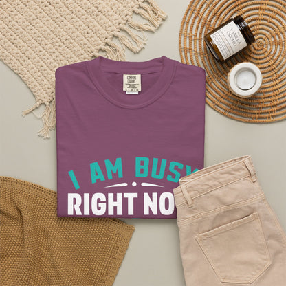 Sarcastic Unisex T-Shirt - 'I Am Busy Right Now, Can I Ignore You Some Other Time?'