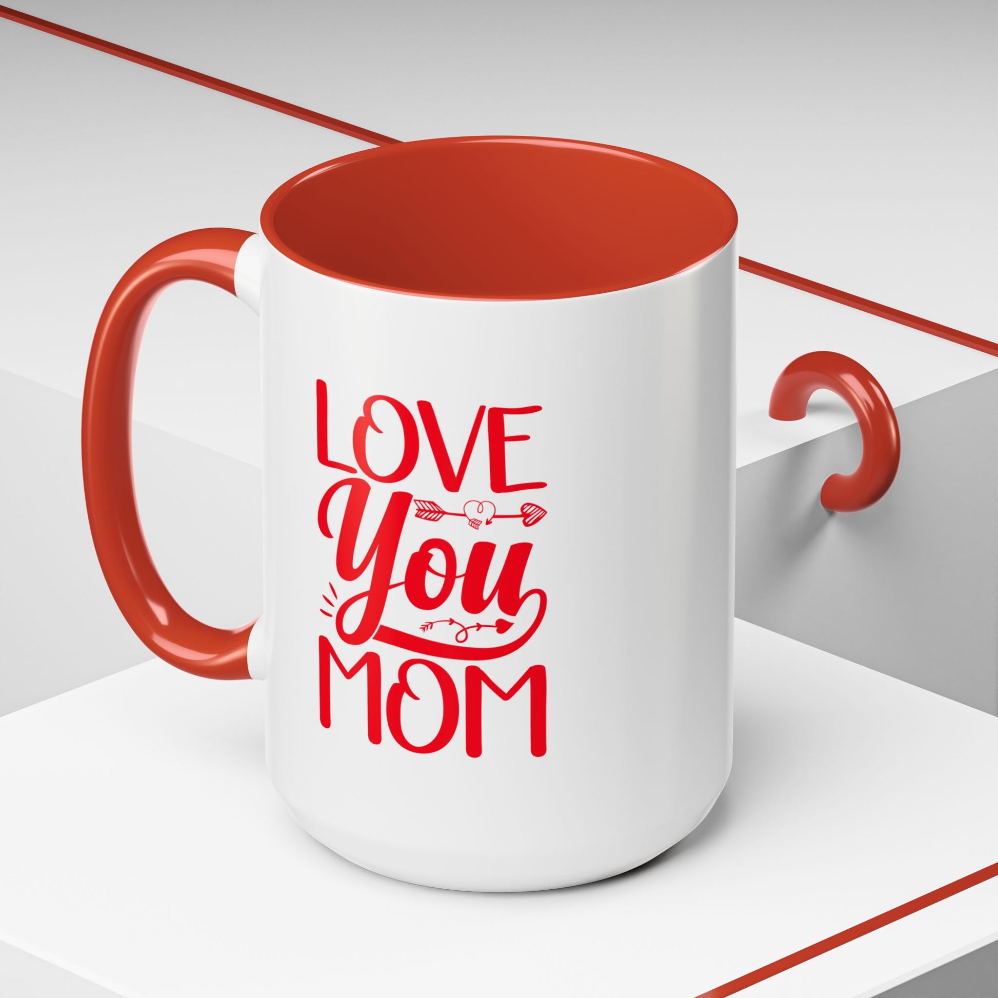 I Love My Mom Accent Coffee Mug - Perfect Gift for Mother's Day & Special Occasions