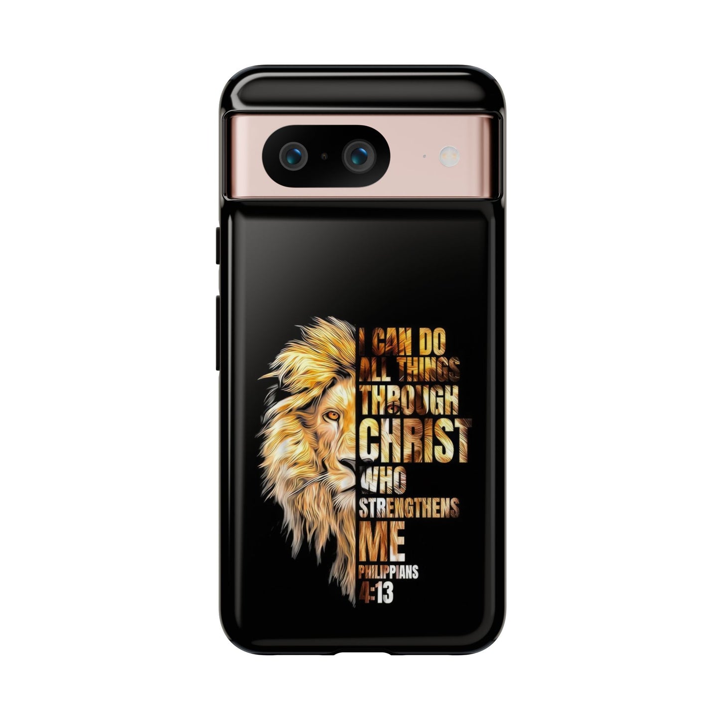 Inspirational Lion  Google Pixel Phone Case, Strength & Faith, Christian Accessories