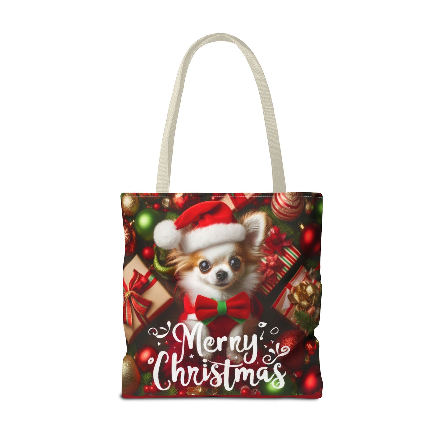 Merry Chihuahua Tote Bag (AOP)