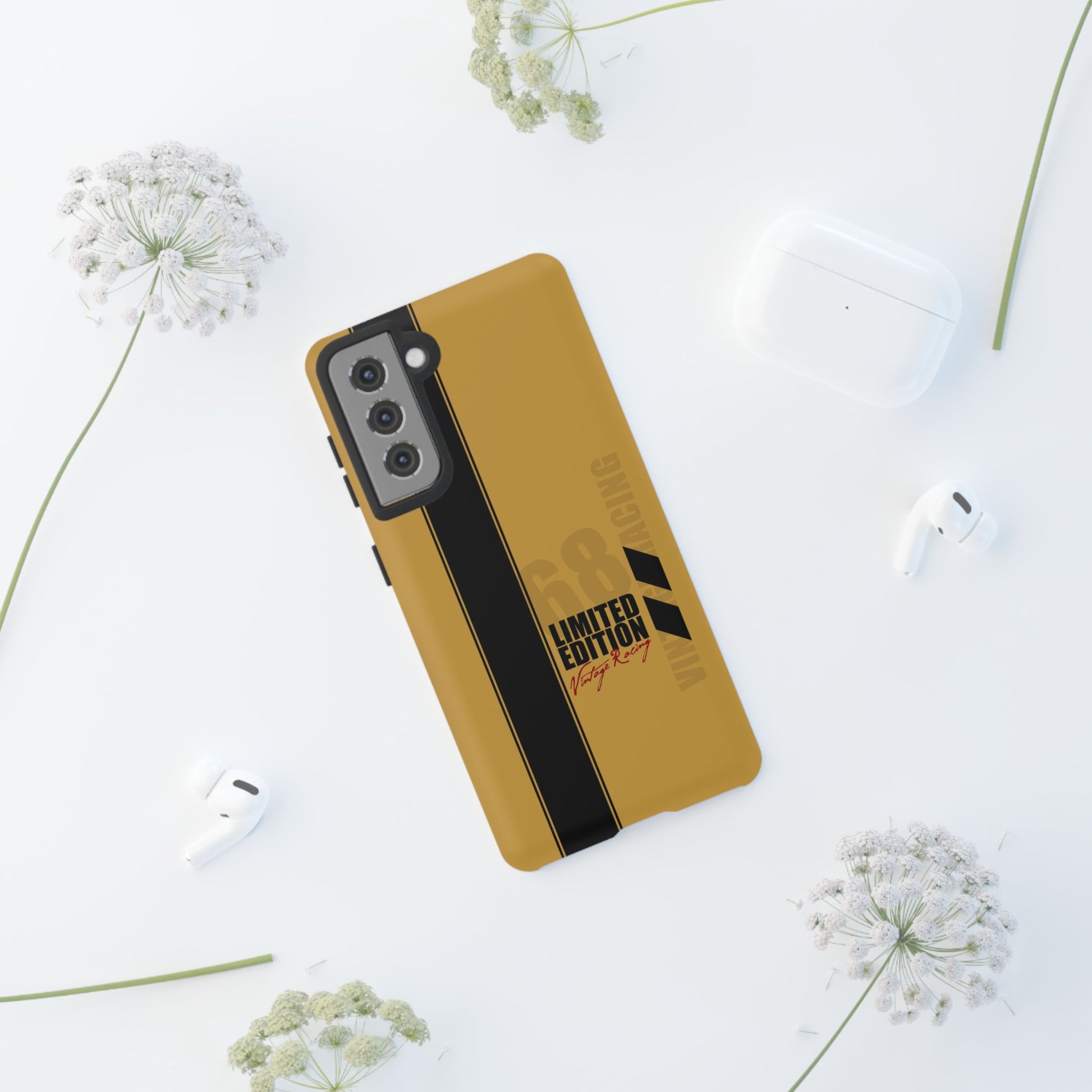 Vintage Racing 68 Tough Case, Retro Racecar Design