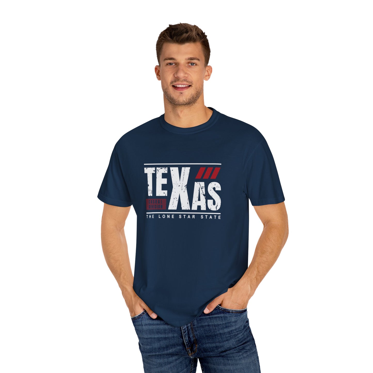 Unisex Texas Garment-Dyed T-Shirt - Casual Urban Style