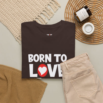 Born To Love Her Tee, Romantic Valentine T-Shirt for Couples  A part
