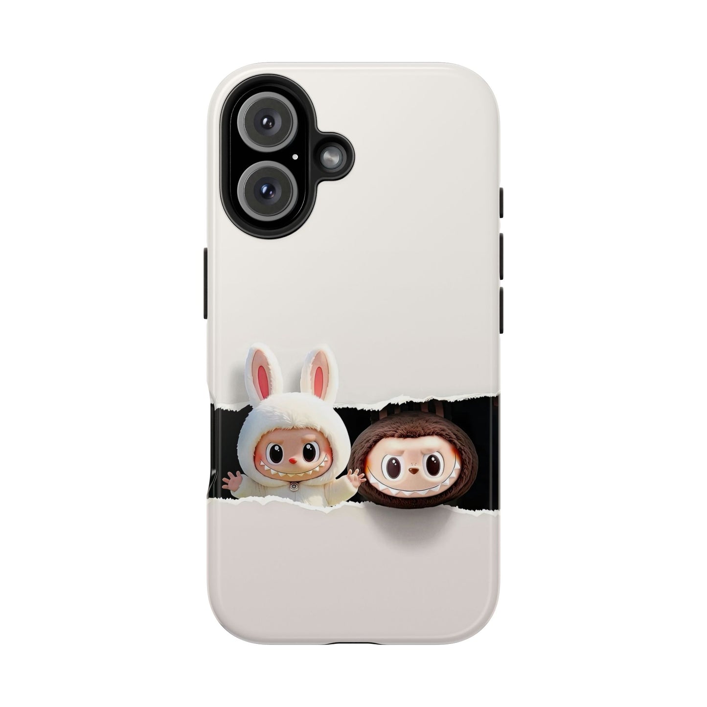 The Monsters Tough Case for iPhone Models and Variations – Dual Layer Protective Cover, Playful Design, Cute Mobile Accessory