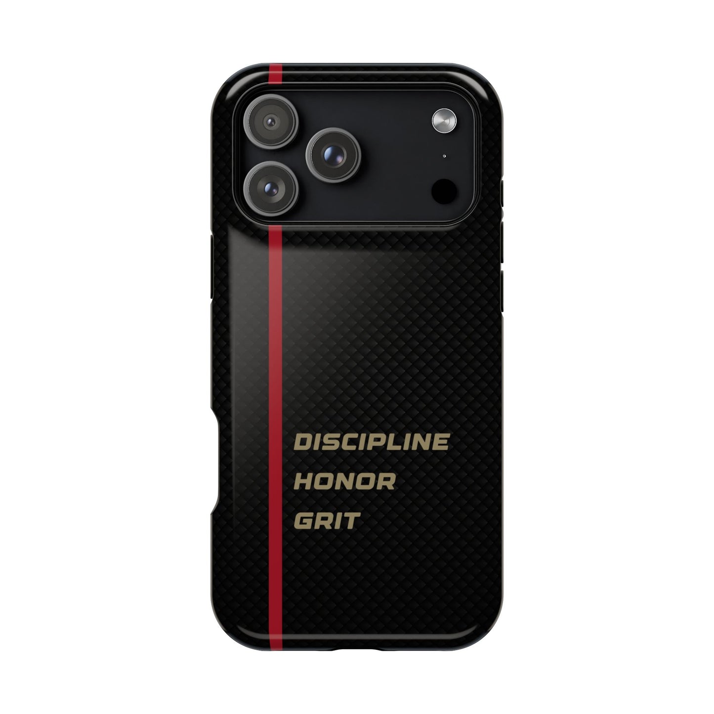 Discipline, Honor, Grit Impact-Resistant Phone Case