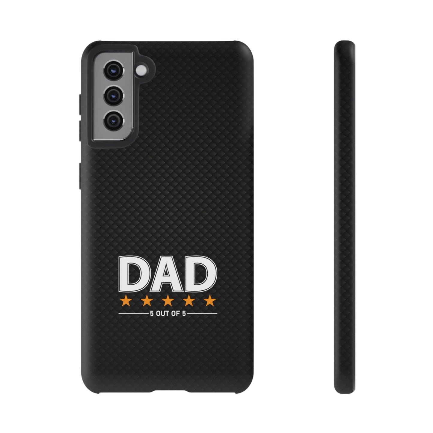 5-Star Dad Samsung Phone Case - Tough Black Cover for Father's Day