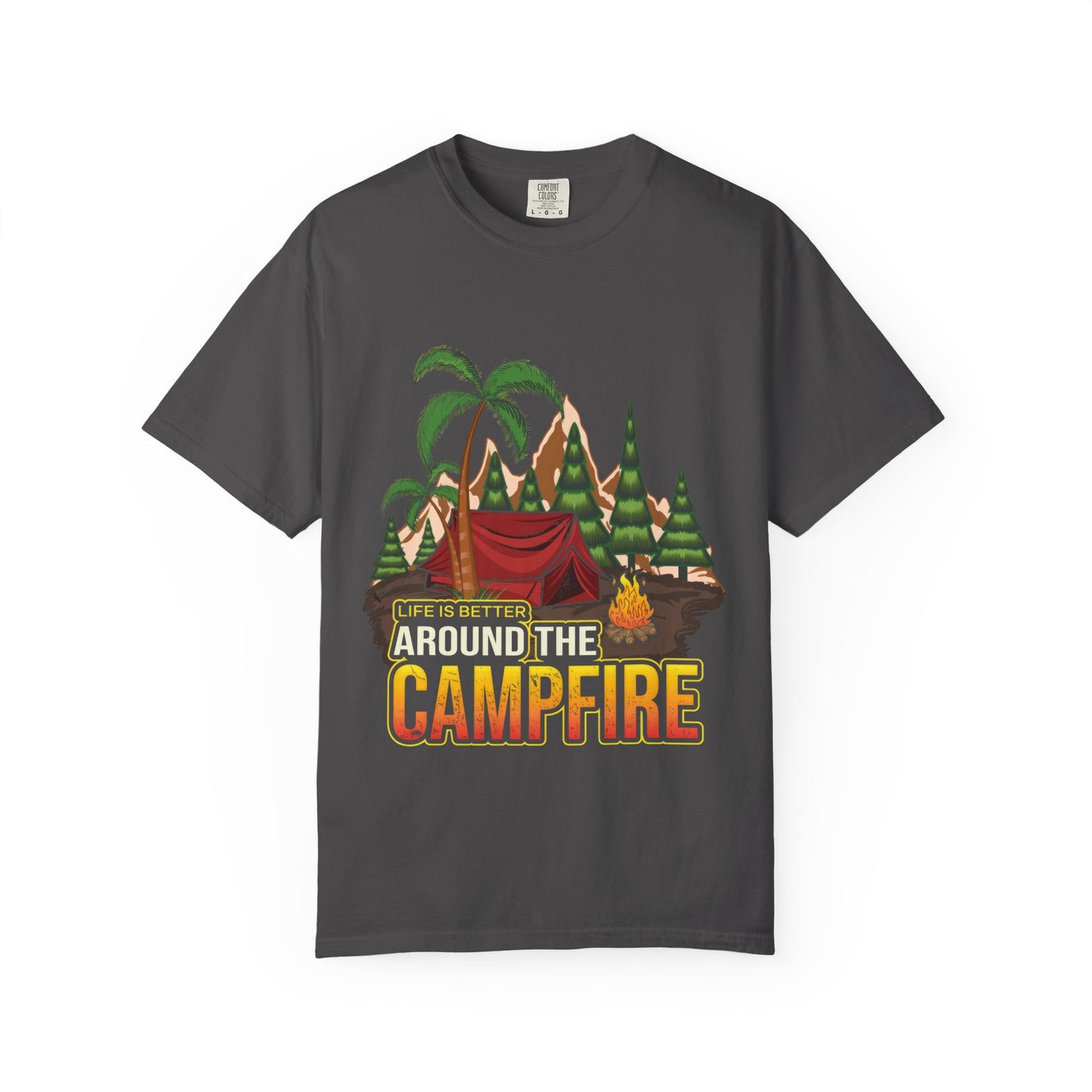 Campfire Adventure Unisex T-Shirt - Life is Better Around the Campfire
