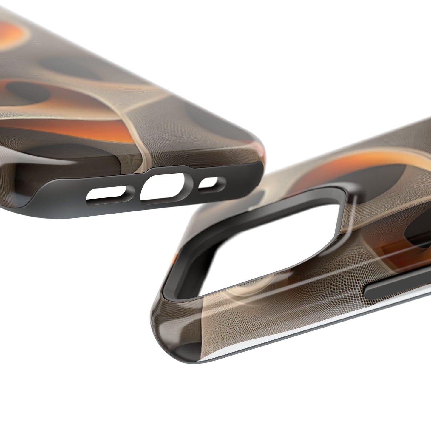 Stylish Magnetic Phone Cases, Abstract Geometric Design