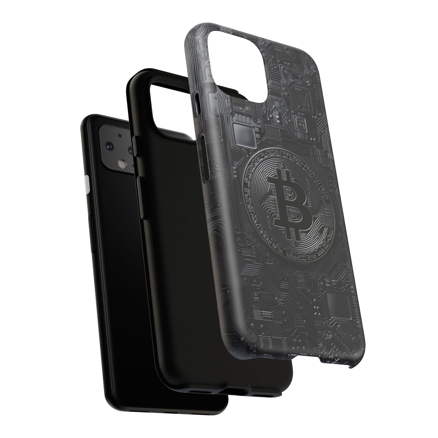 Bitcoin Google Pixel Tough Phone Case, Cryptocurrency Protection Cover