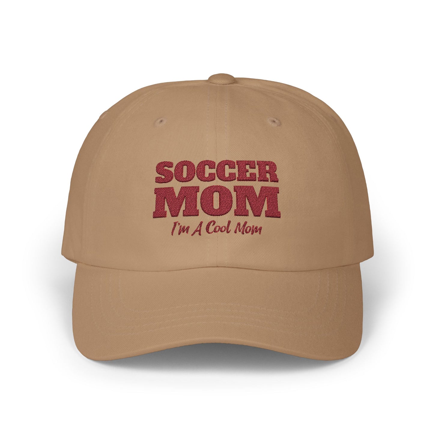 Soccer Mom Classic Dad Cap / embroidered