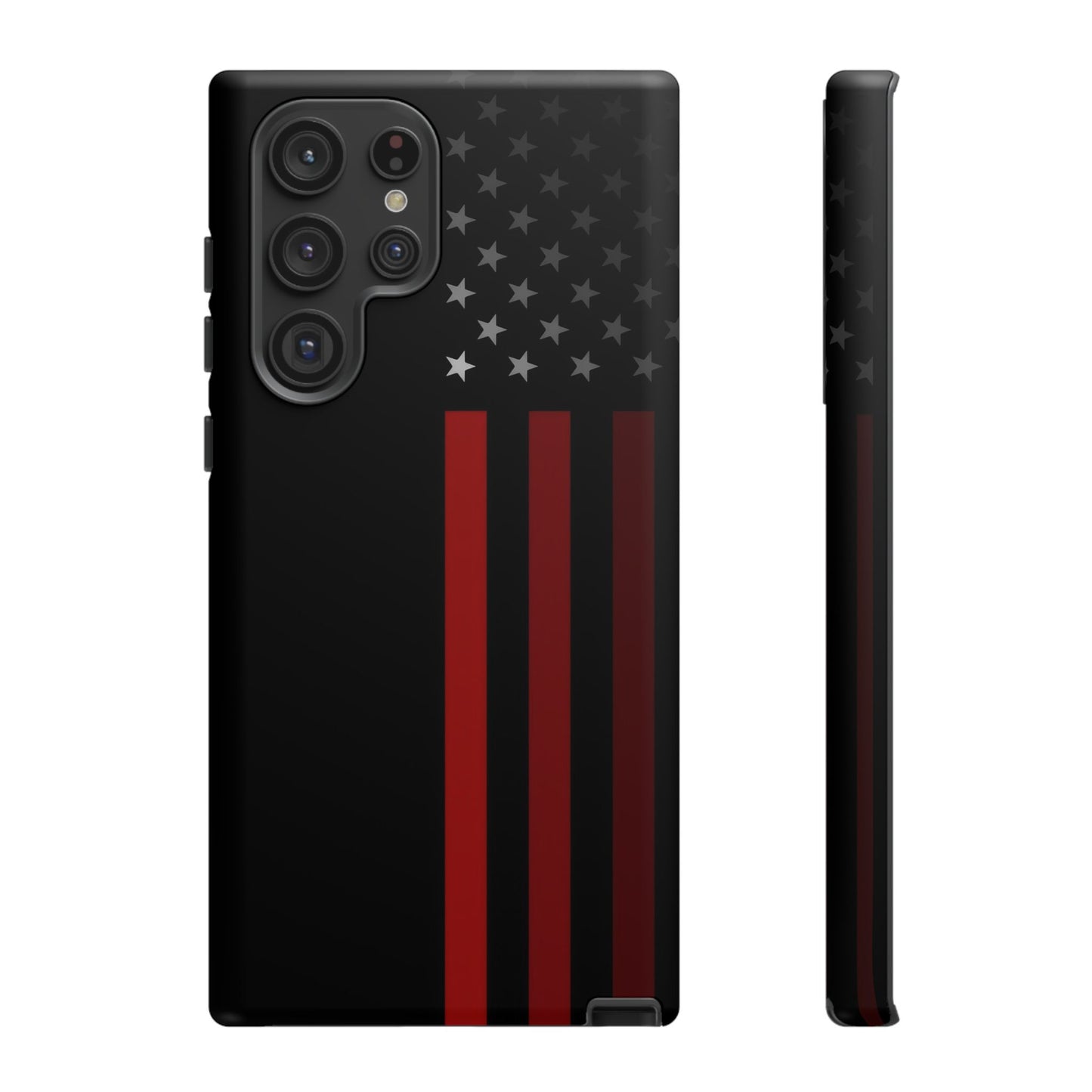 Patriotic Samsung Tough Cases, Red Line American Flag Phone Cover